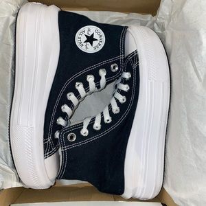 brand new black platform converse